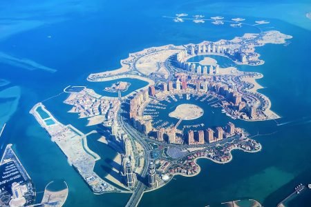 artificial-islands-qatar-doha-panorama